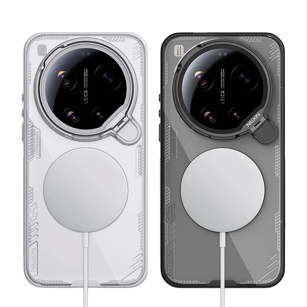 قاب کریستالی مگنتی کمرا استند شیشه‌ای Xiaomi 17 Ultra مارک نیلکین مدل Iceblade Prop Magnetic — تصویر ۶