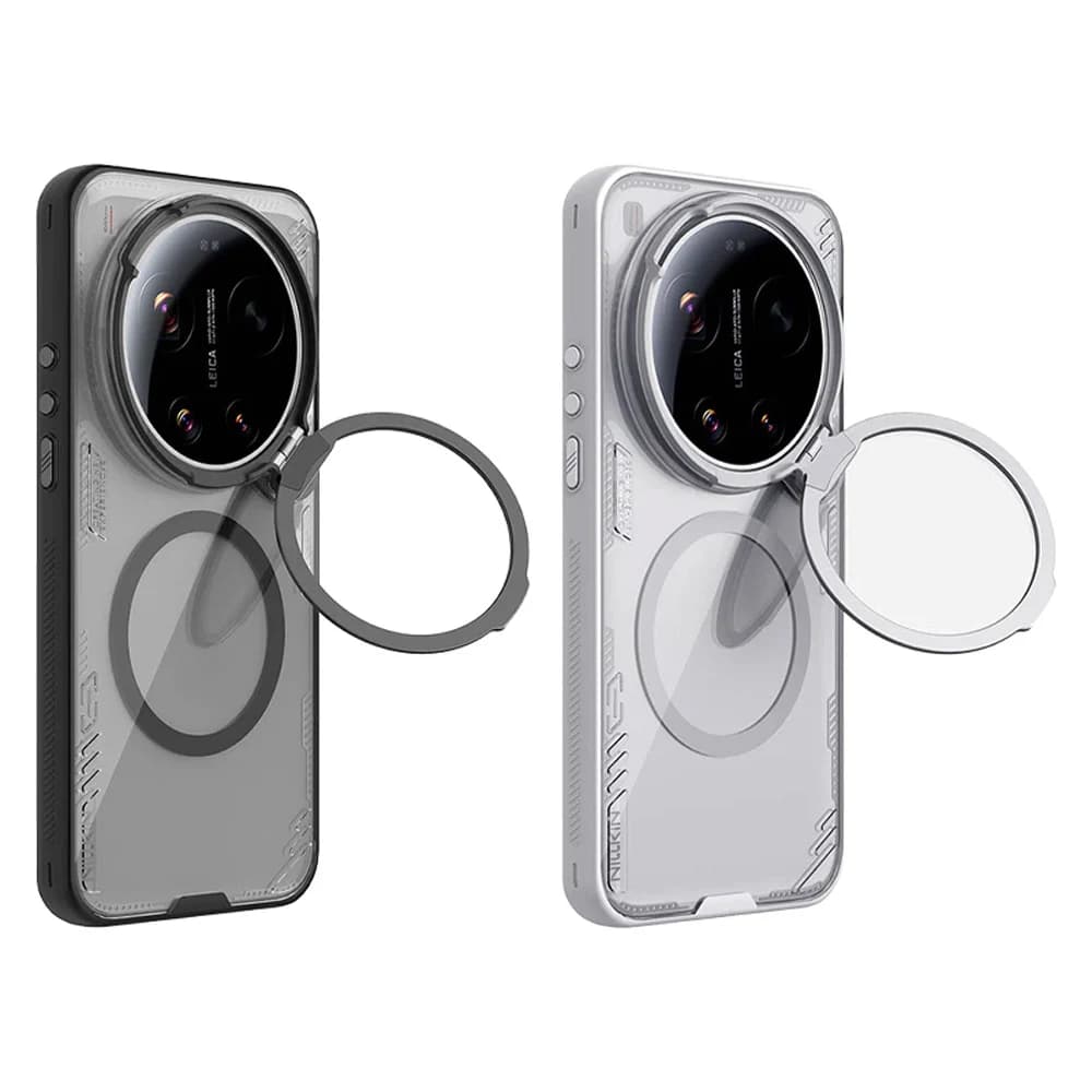 قاب کریستالی مگنتی کمرا استند شیشه‌ای Xiaomi 17 Ultra مارک نیلکین مدل Iceblade Prop Magnetic — تصویر ۷