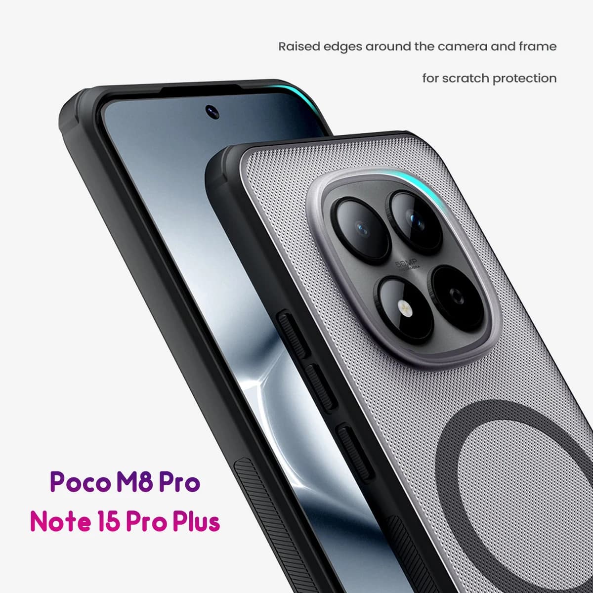 قاب ضدضربه مگنتی Poco M8 Pro مارک نیلکین مدل Super Frosted Shield Pro Magnetic — تصویر ۶