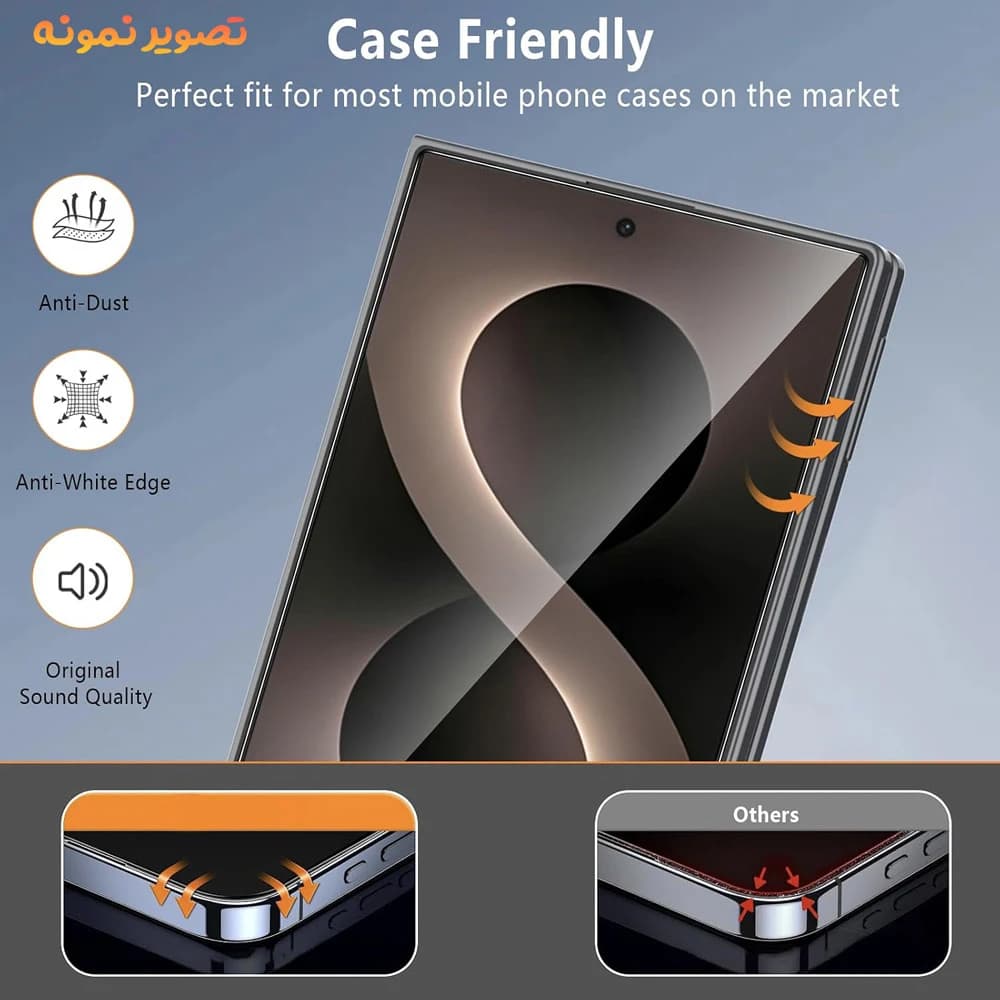 گلس شیشه‌ای Galaxy Z Fold 8 مدل Anti-Static مارک Mietubl ( برای صفحه نمایش بیرونی ) — تصویر ۶