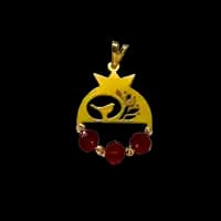 پلاک آویز طلا 18 عیار سوزیانا مدل انار کد 1