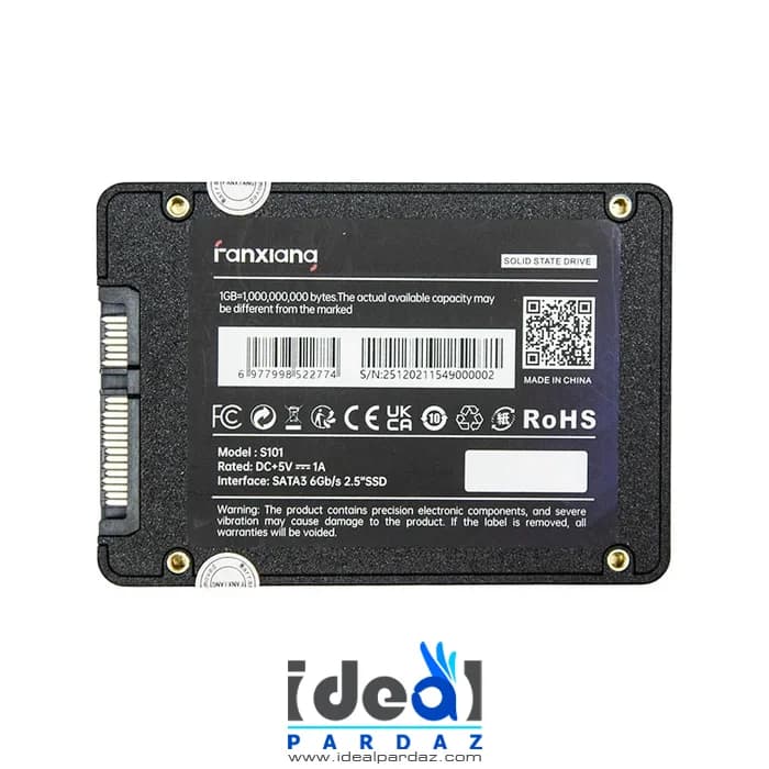 حافظه SSD SATA اینترنال فانشیانگ Fanxiang S101 128GB Black — تصویر ۳