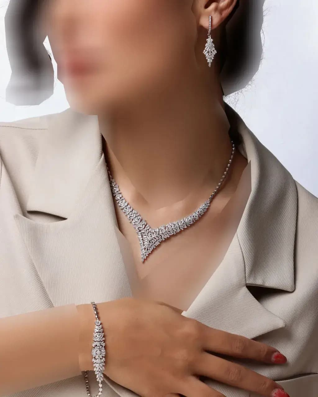 سرویس نقره زنانه جی تی ای طرح جی نایس کد sv-156