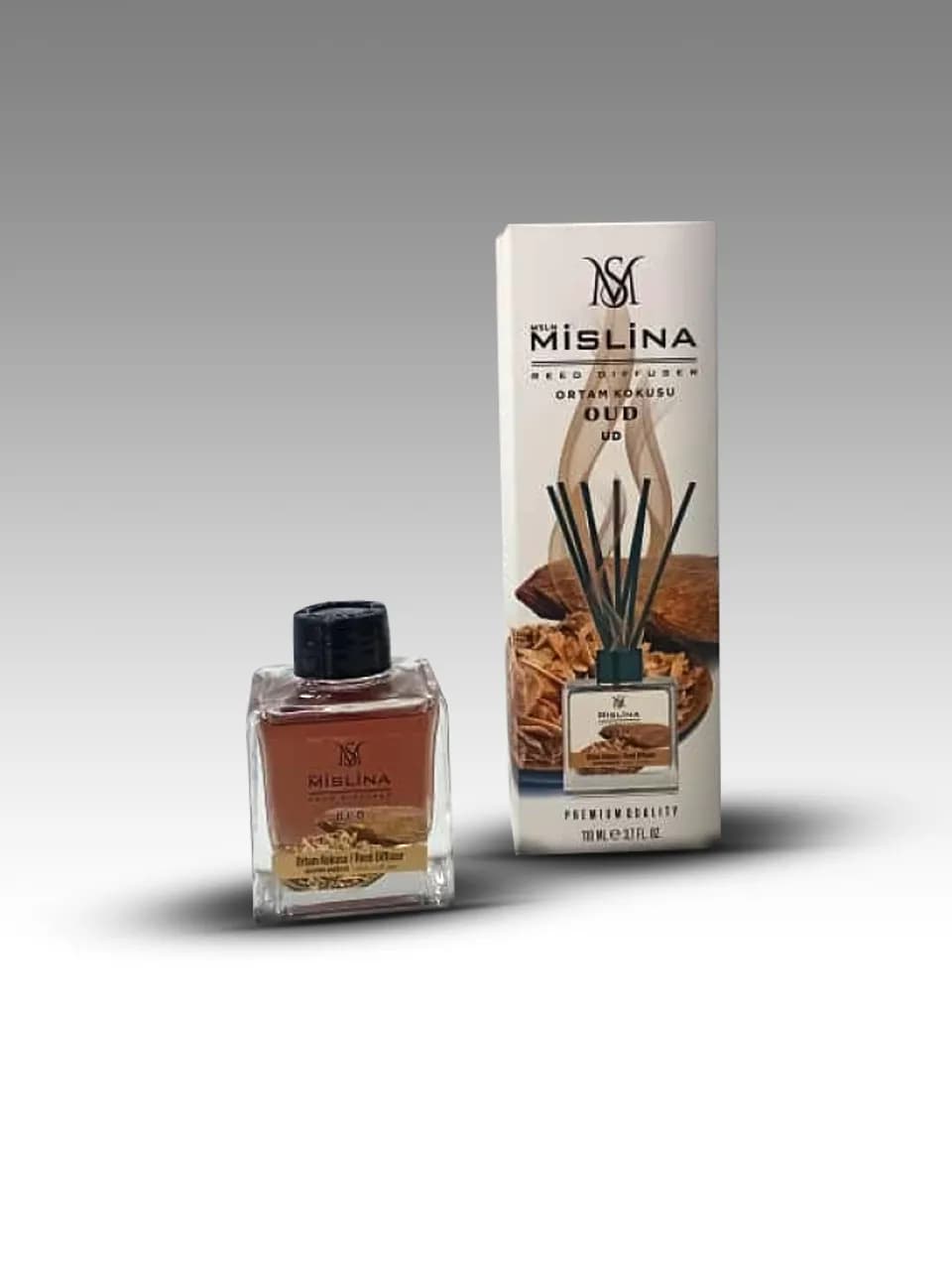 خوشبو کننده هوا MISLINA حجم 110ML با رایحه OUD قه&