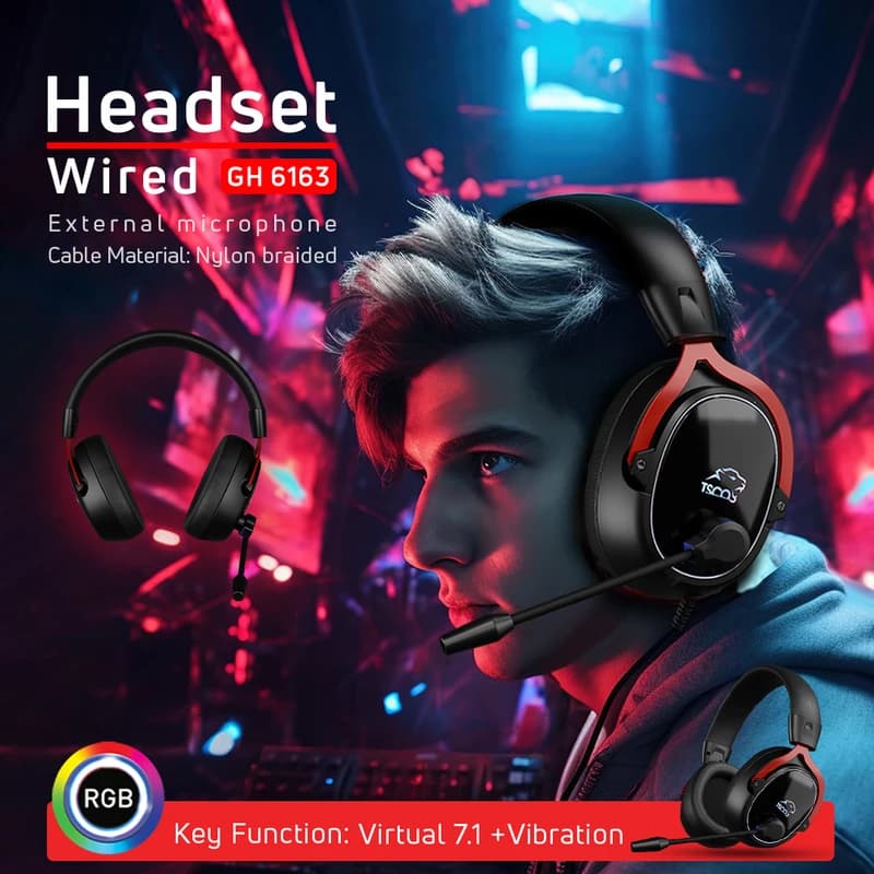 هدست مخصوص بازی تسکو مدل GH 6163 — تصویر ۹