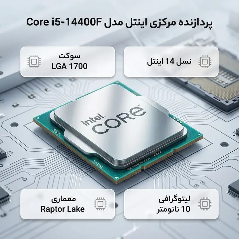 پردازنده اینتل Core i5 14400F Raptor Lake [TRAY] — تصویر ۱۱