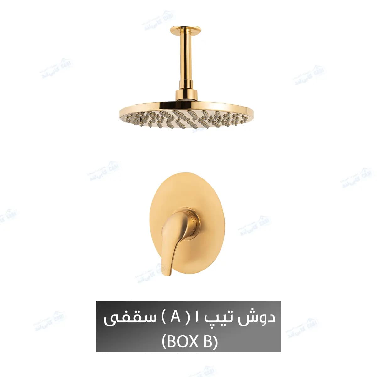 دوش توکار شیذر مدل کارون تیپ ۱ (A) با سردوش سقفی