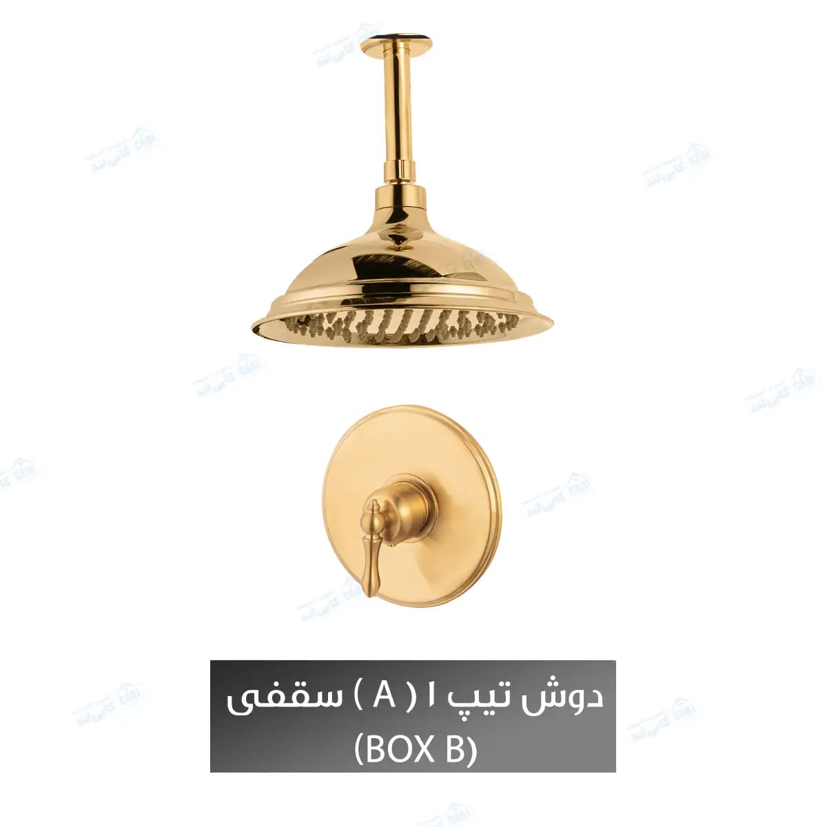 دوش توکار شیذر مدل آترینا تیپ ۱ (A) با سردوش سقفی