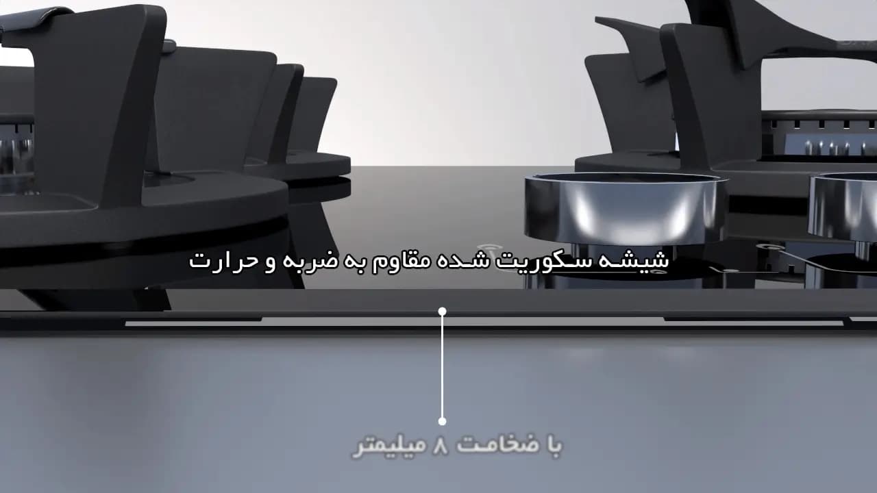 اجاق گاز شیشه ای داتیس مدل DG-565 — تصویر ۷