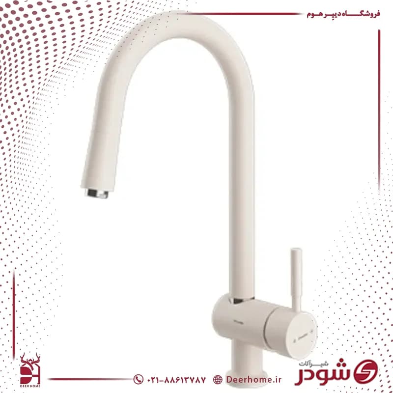 شیر آشپزخانه شاوری شودر مدل موناکو پلاس — تصویر ۳