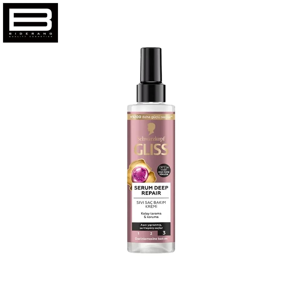 اسپری دوفاز مو SERUM DEEP REPAIR گلیس 200میل – GLISS — تصویر ۶