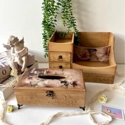 استند لوازم آرایش چوبی — تصویر ۱۱