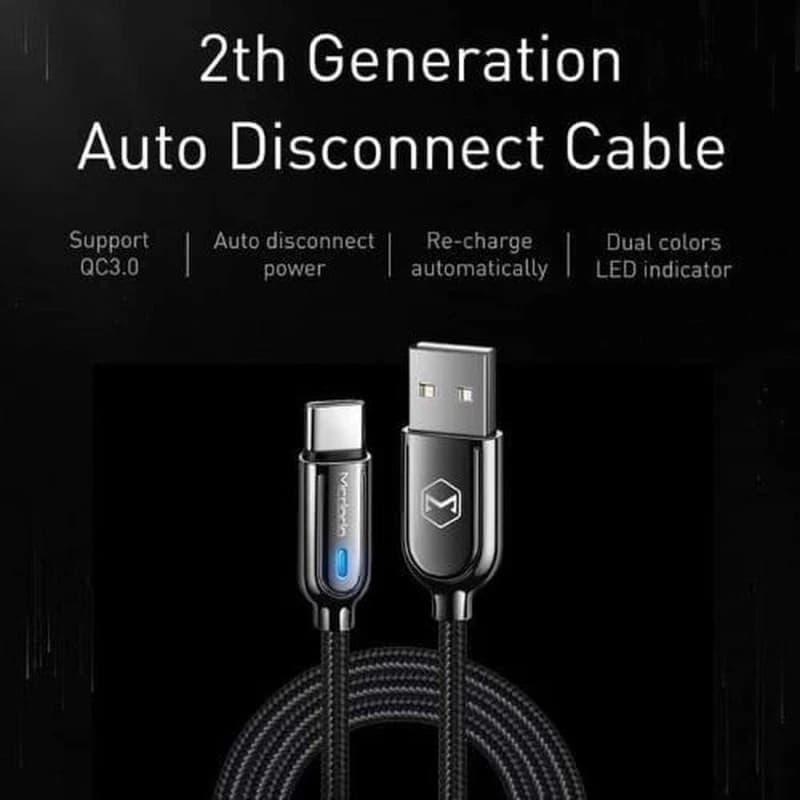 کابل شارژ USB به تایپ سی اتودیسکانکت 1.5 متری مک دودو مدل Mcdodo 6191 — تصویر ۹
