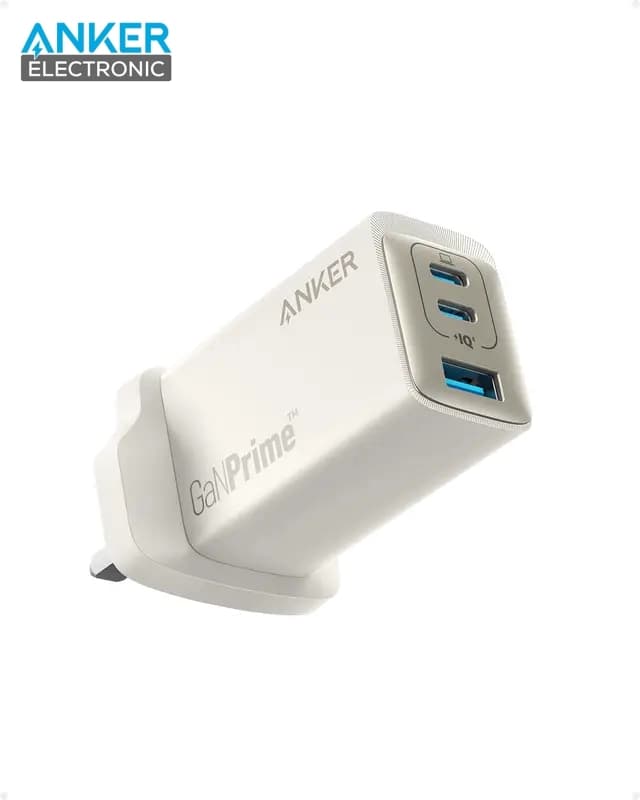 شارژر دیواری 65 وات انکر Anker 735 Charger GaNPrime 65W A2668 UK + مبدل پریز (هدیه) — تصویر ۹