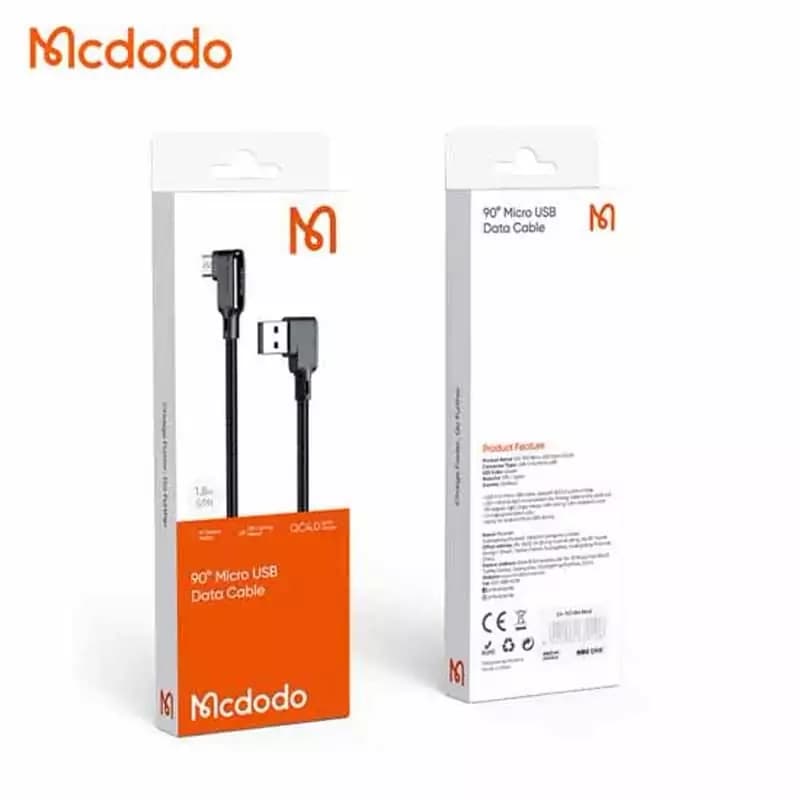 کابل شارژ USB به MicroUsb نود درجه 1.8 متری مک دودو مدل 7531 — تصویر ۹