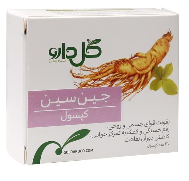 کپسول جین سین گل دارو ۳۰ عددی — تصویر ۳