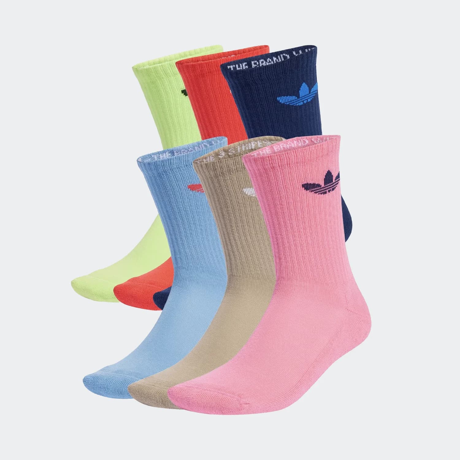 جوراب بچگانه و زنانه آدیداس مدل Trefoil Cushion Crew Socks 6 Pairs