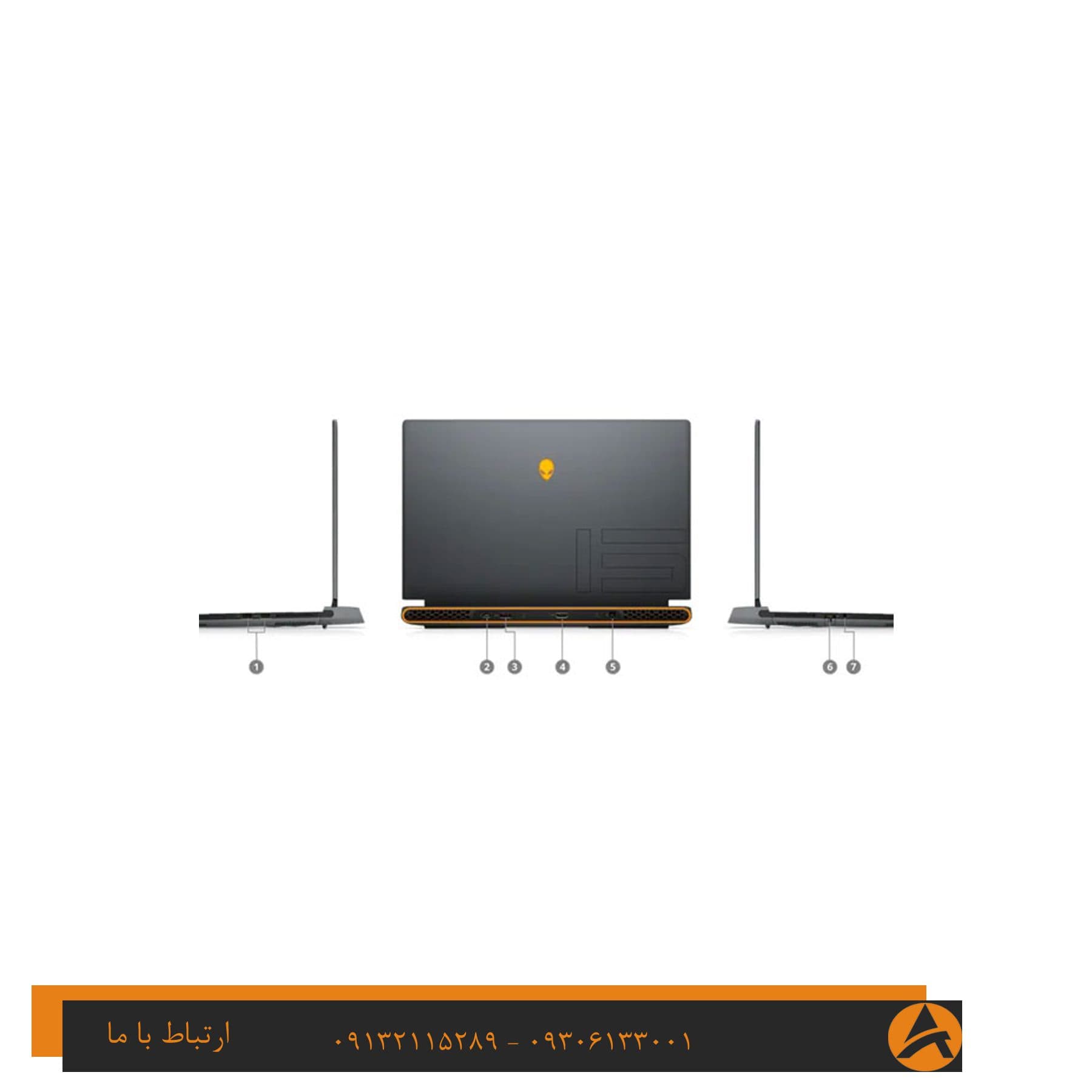 لپ تاپ اپن باکس دل مدل Dell ALIENWARE M15 -i7 16G 512 SSD 6G — تصویر ۳