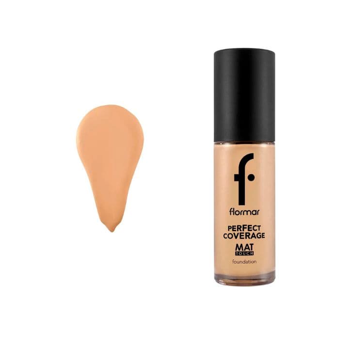کرم پودر پرفکت کاوریج مات فلورمار شماره 303 | Flormar Perfect Coverage Matte Touch Foundation