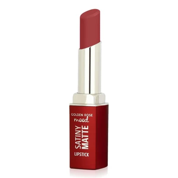 رژ لب جامد مات ساتینی مود گلدن رز مدل Mood Satiny Matte شماره 04