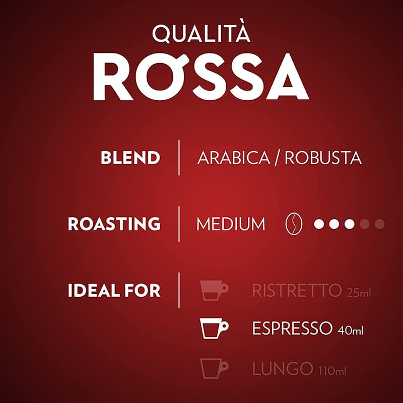 کپسول قهوه آلومینیومی لاوازا مدل Qualità Rossa — تصویر ۳