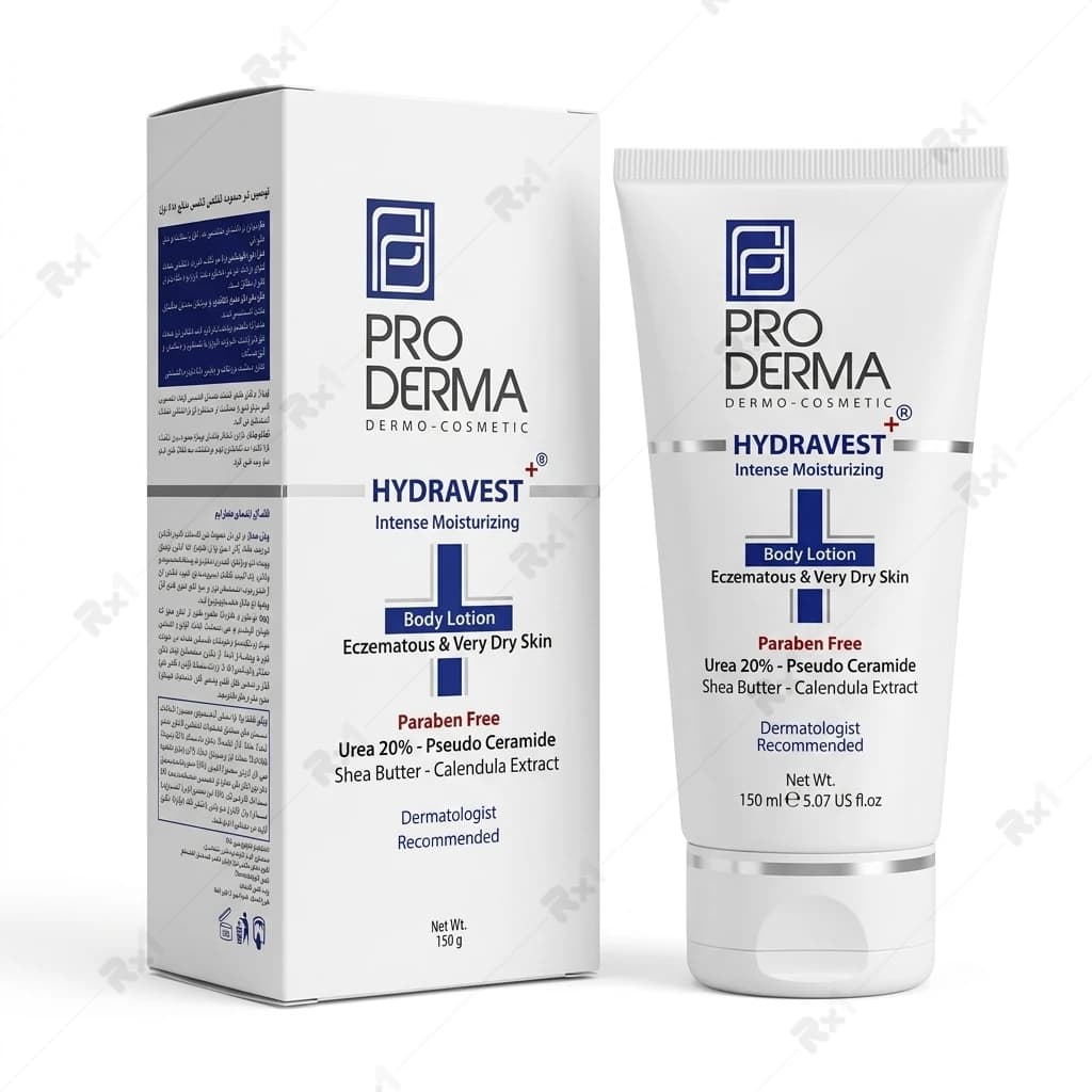لوسیون مرطوب کننده پوست بدن پرودرما حاوی 20% اوره وزن 150 گرم