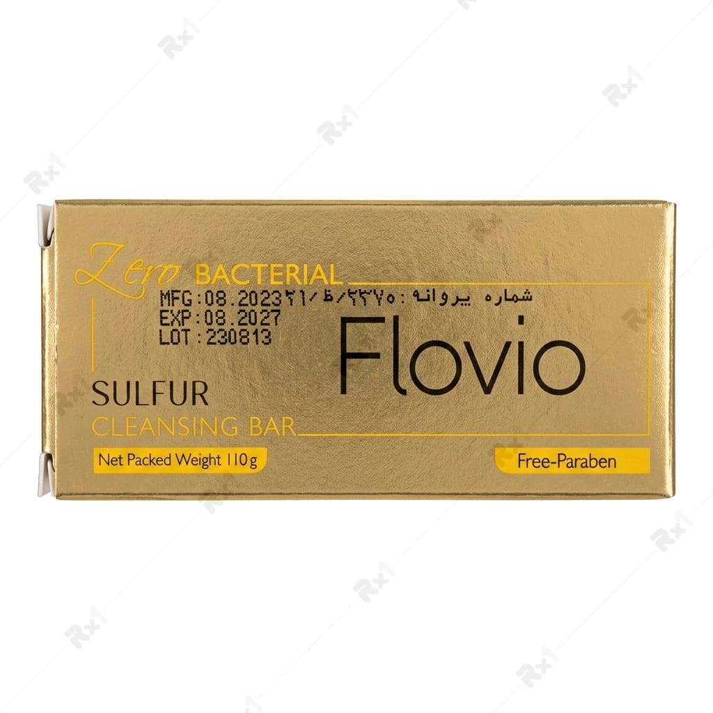 صابون متعادل کننده چربی فلویو حاوی گوگرد وزن 110 گرم — تصویر ۹
