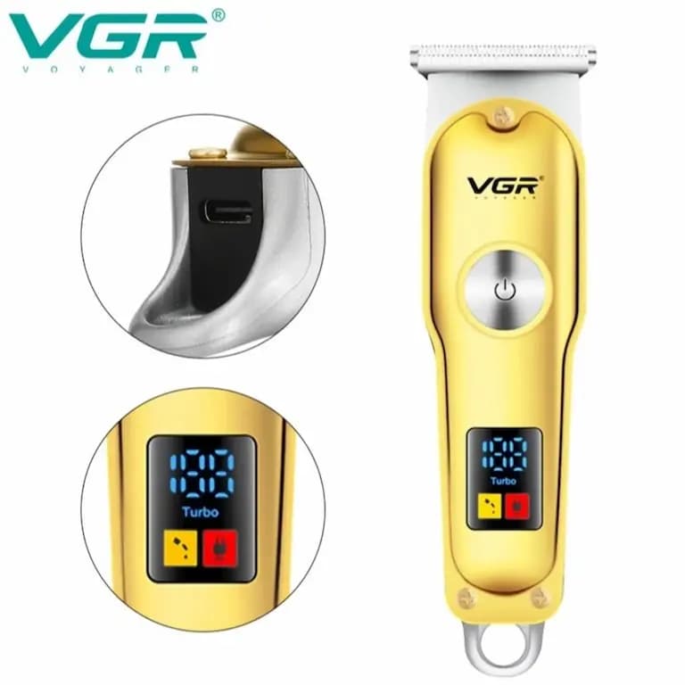 ماشین اصلاح خط زن وی جی ار مدل V-290 شارژی — تصویر ۵