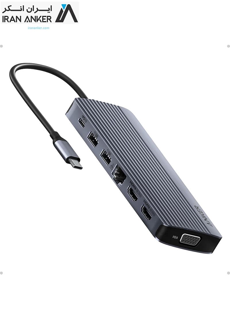 هاب 14 پورت انکر Anker Laptop Docking Station 14 in 1 USB C Hub مدل A8389 — تصویر ۸