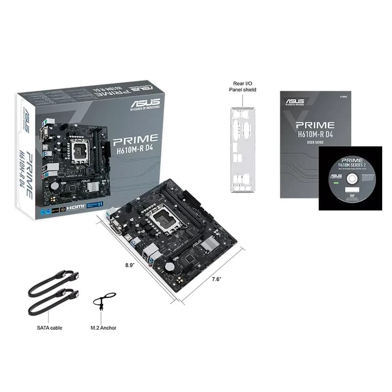 مادربرد ایسوس مدل Asus Prime H610M-R D4-SI — تصویر ۵