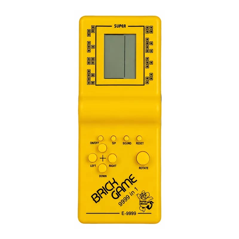 کنسول بازی آتاری دستی Brick Game مدل E-9999 – زرد — تصویر ۶