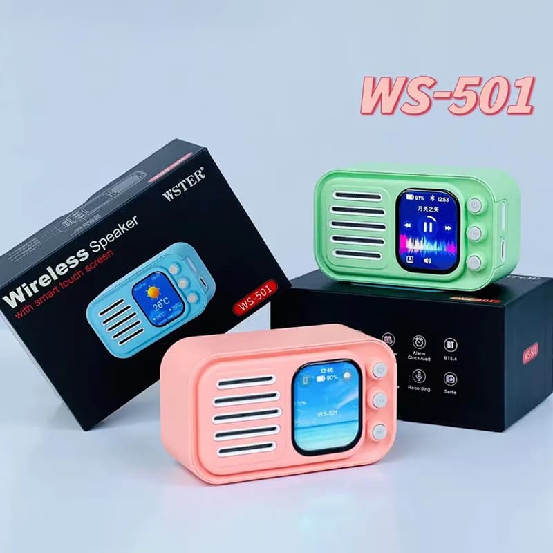 اسپیکر بلوتوثی قابل حمل وستر مدل Wster WS-501 – سبز — تصویر ۱۰