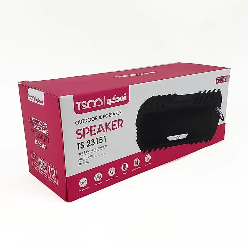 اسپیکر بلوتوثی قابل حمل تسکو مدل Tsco TS 23151 — تصویر ۴