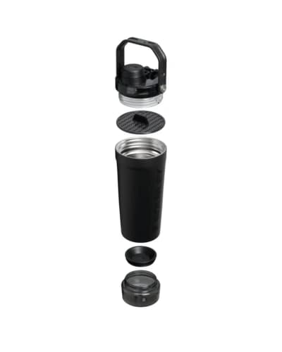 شیکر استنلی STANLEY ACTIVATE SHAKER BOTTLE مخزن دار (رنگ مشکی) — تصویر ۳