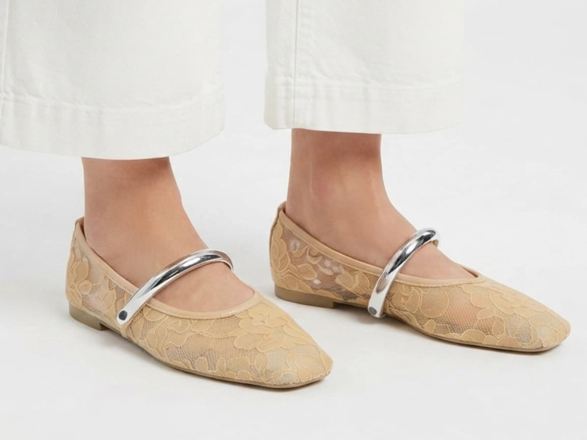 کفش کالج توری زنانه زارا | Zara — تصویر ۷
