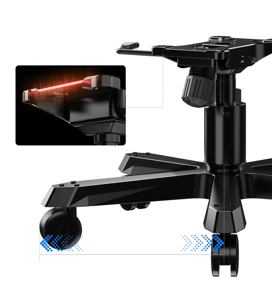 صندلی گیمینگ دی ایکس ریسر Tank Series 2025 Black — تصویر ۷