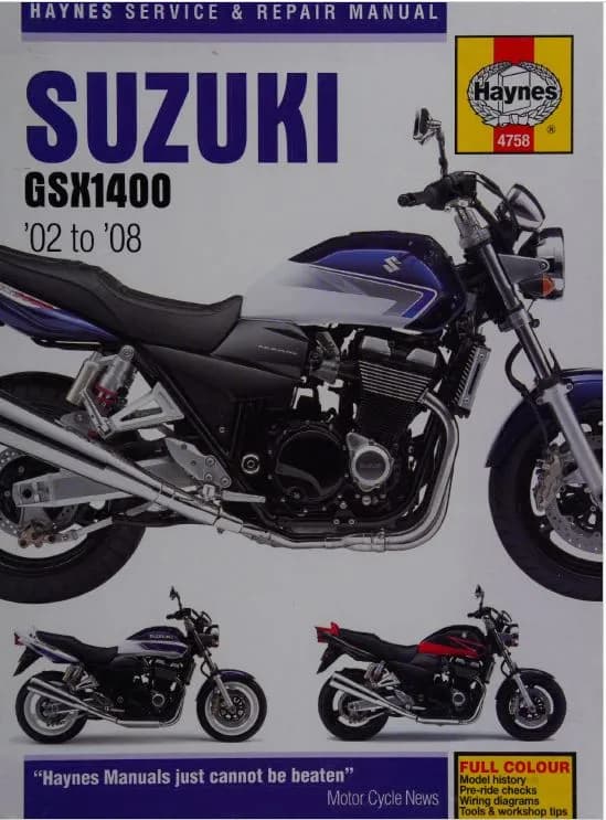 دانلود کتاب Haynes Suzuki GSX1400 Service & Repair Manual — تصویر ۲