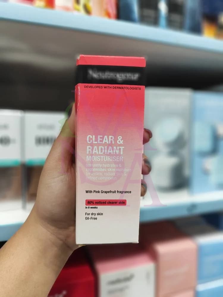 مرطوب‌کننده نوتروژینا Clear & Radiant مخصوص پوست خشک