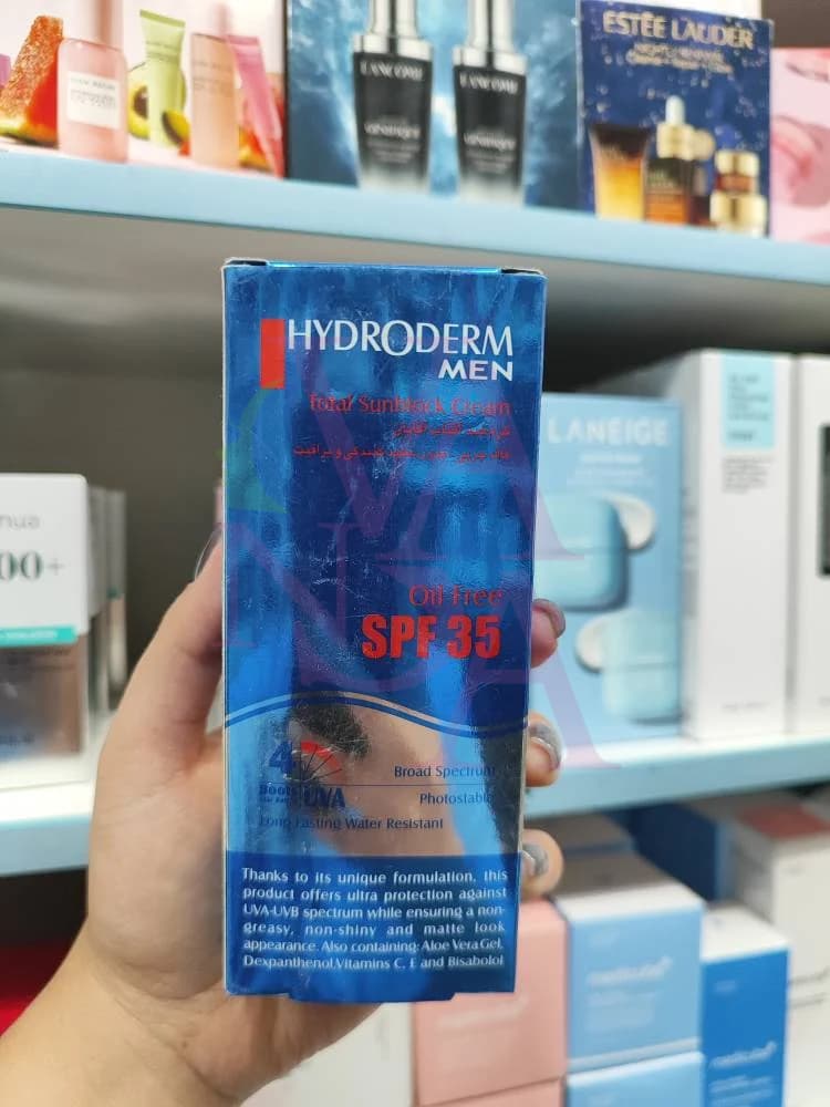 کرم ضد آفتاب مردانه هیدرودرم SPF 35 فاقد چربی — تصویر ۳