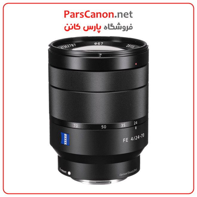 لنز سونی دست دوم مدل Sony Vario-Tessar T* FE 24-70mm f/4 ZA OSS Lens stock — تصویر ۲