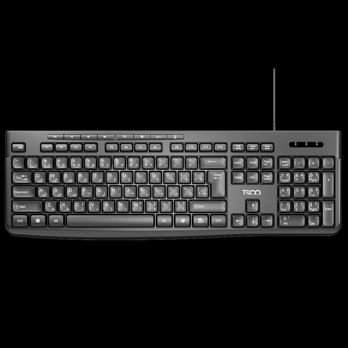 کیبورد با سیم تسکو مدل TSCO TK 8025 — تصویر ۵
