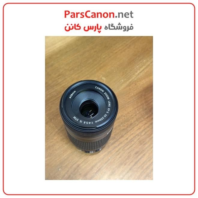 لنز کانن دست دوم مدل Canon EF-S 55-250mm f/4-5.6 IS STM stock — تصویر ۳