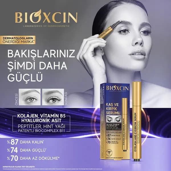 سرم تقویت مژه و ابرو بیوکسین حاوی کلاژن و هیالورونیک اسید حجم 3 میل — تصویر ۱۲