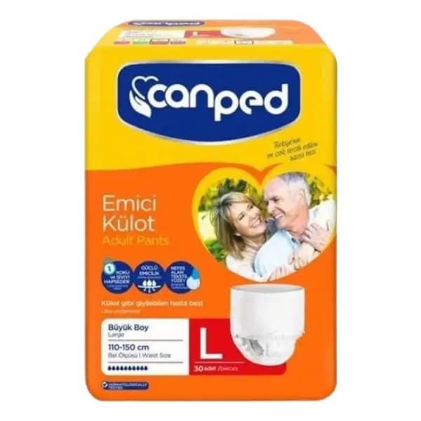 پوشک بزرگسال جان پد Canped شورتی سایز لارج L بزرگ بسته 8 عددی — تصویر ۱۰