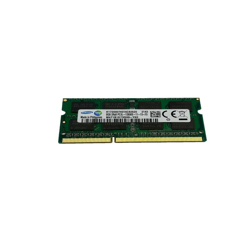 رم لپ تاپ DDR3L دو کاناله 1600مگاهرتز cl11 سامسونگ مدل PC3L-12800S ظرفیت 8 گیگابایت — تصویر ۵