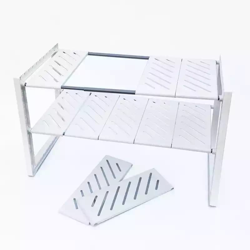 قفسه کابینت سینک قابل تنظیم کشویی — تصویر ۹