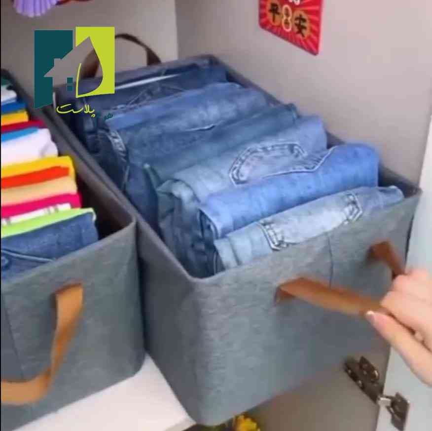 باکس تاشو نظم دهنده لباس اسکلت دار برزنتی — تصویر ۹