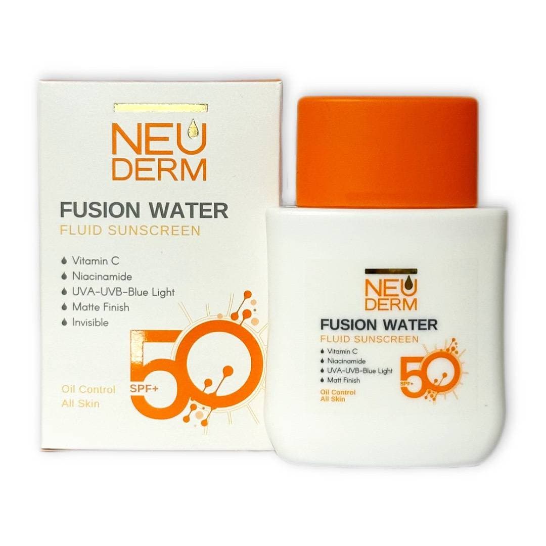 فلوئید ضد آفتاب SPF50 فیوژن واتر بی رنگ نئودرم (50 میل)