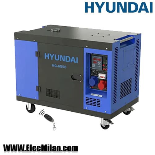 موتور برق دیزلی هیوندای سه فاز/تکفاز مدل HG-6890
