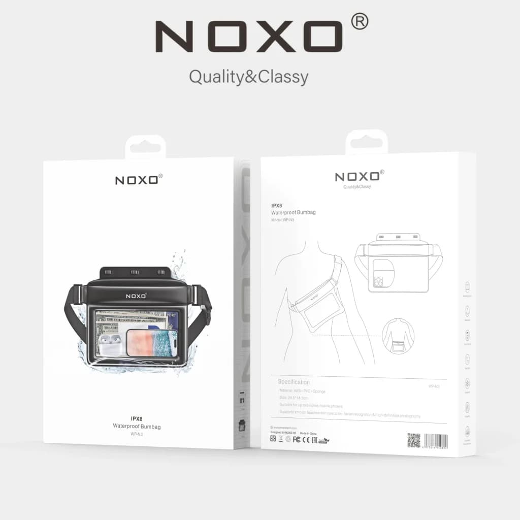 کیف کمری ضد آب موبایل نوکسو مدل WP‑N3 استاندارد IPX8 مناسب گوشی تا 8 اینچ — تصویر ۵